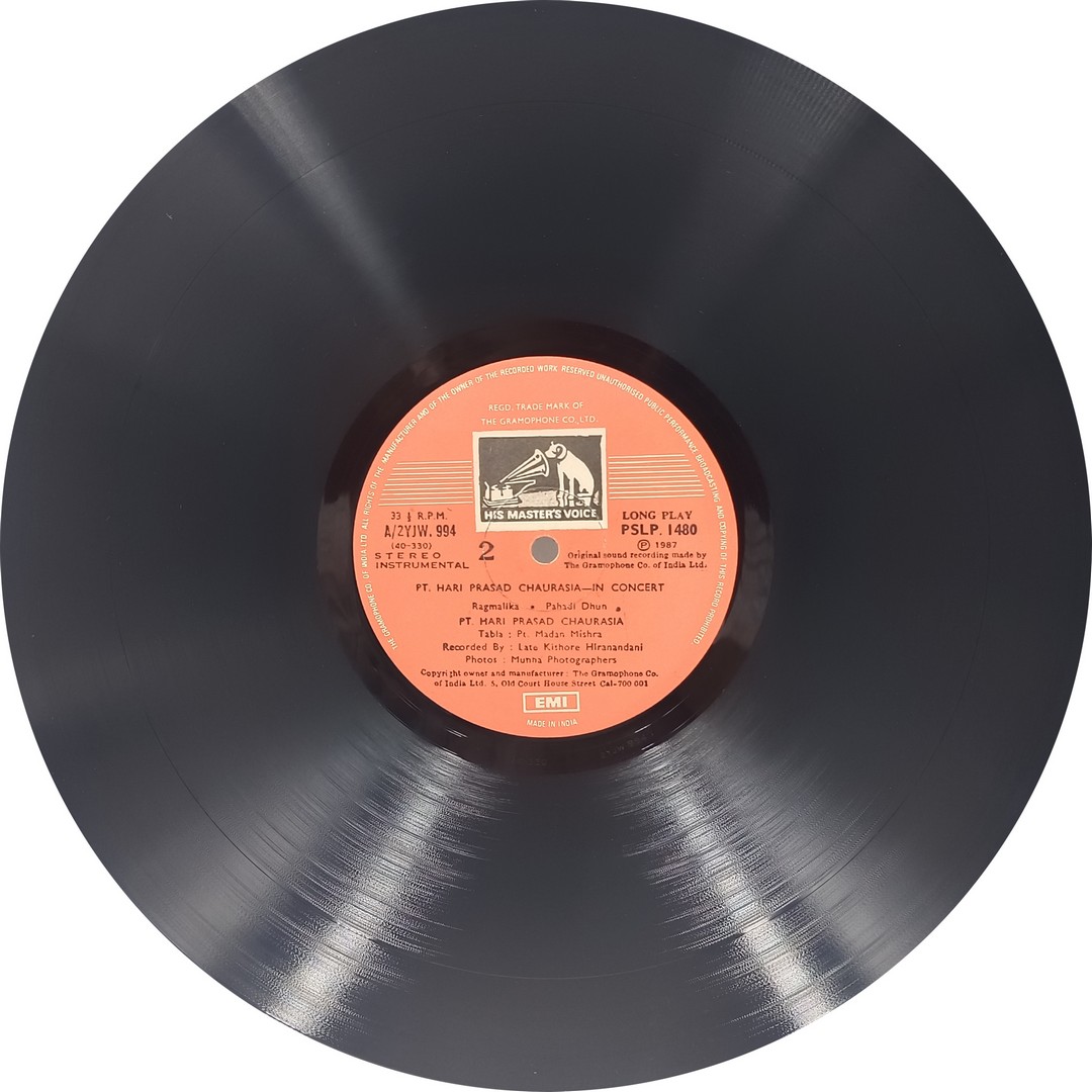 Hariprasad Chaurasia – In Concert - PSLP 1479/80 - (90-95%) - 2LP - Indian Classical Instrumental LP Vinyl Record Hariprasad Chaurasia – In Concert - PSLP 1479/80 - (90-95%) - 2LP - Indian Classical Instrumental LP Vinyl Record