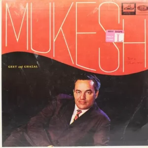 Mukesh Geet & Ghazal - ECLP 2381 – (90-95%) - HMV Colour Label - Ghazals LP Vinyl Record