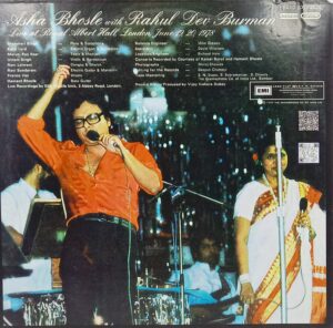 Asha Bhosle Live At Royal - PEASD 2019/2020 - (90-95%) - CR - 2LP Set - LP Record