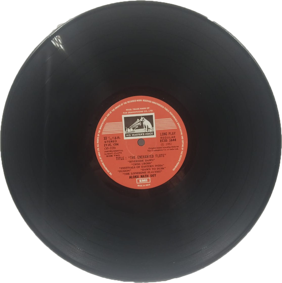 Alokenath Dey – The Enchanted Flute - ECSD 2644 - Indian Classical Instrumental LP Vinyl Record Alokenath Dey – The Enchanted Flute - ECSD 2644 - Indian Classical Instrumental LP Vinyl Record