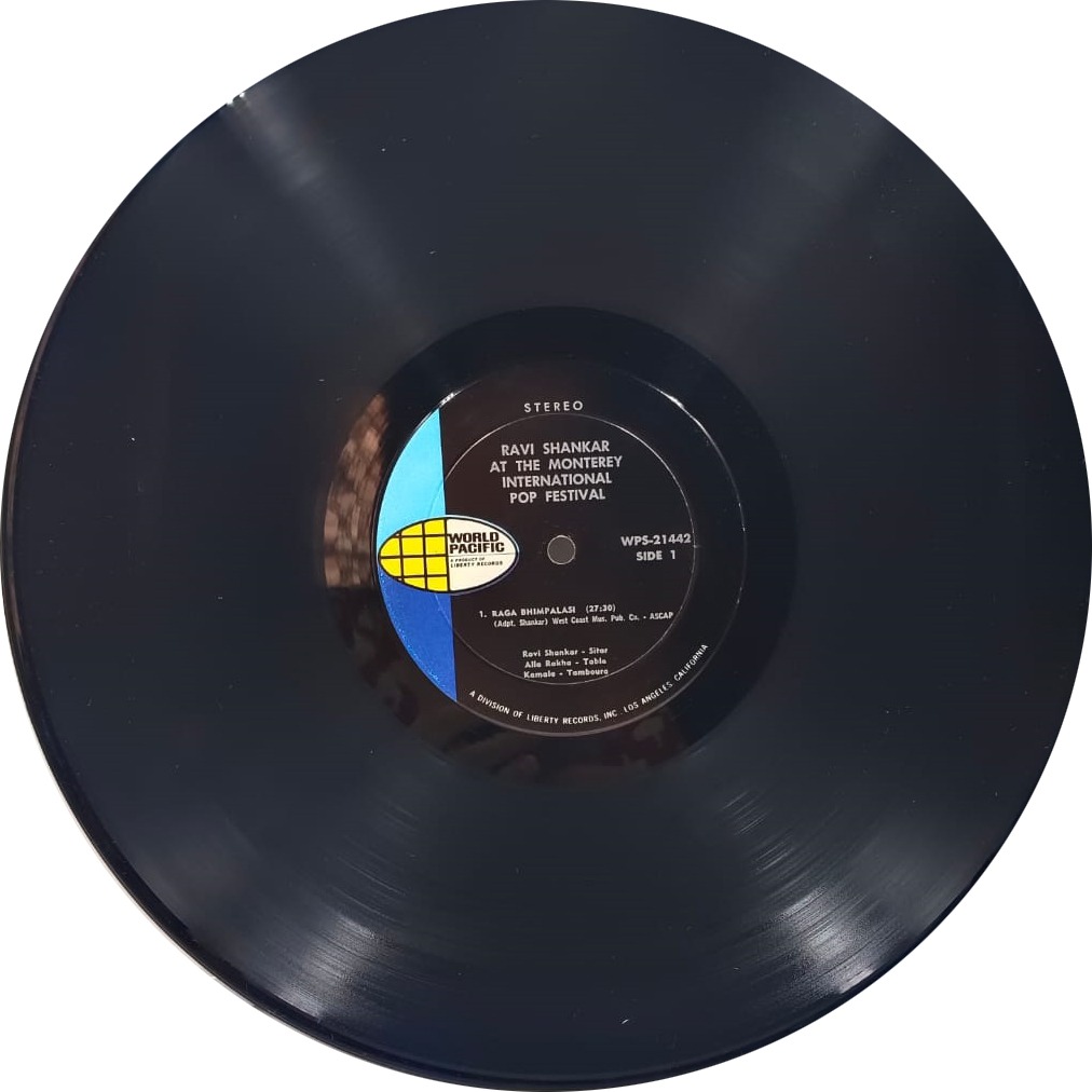 Ravi Shankar - Ravi Shankar At The Monterey International Pop Festival - WPS 21442 - Cover Bookfold - (90-95%) - LP Vinyl Record Ravi Shankar - Ravi Shankar At The Monterey International Pop Festival - WPS 21442 - Cover Bookfold - (90-95%) - LP Vinyl Record