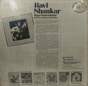 Ravi Shankar – Raga Parameshwari – SP 10561 – LP Vinyl Record