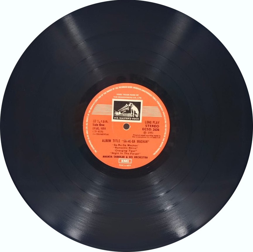 Ananda Shankar - (Sa-Re-Ga-Machan) - ECSD 2636 - CBF - (85-90%) - CR - Indian Classical Instrumental LP Vinyl Record Ananda Shankar - (Sa-Re-Ga-Machan) - ECSD 2636 - CBF - (85-90%) - CR - Indian Classical Instrumental LP Vinyl Record