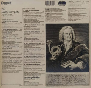 Ludwig Guttler - Die Bach Trompete - C 27 060 - CBF – English Classical LP Record