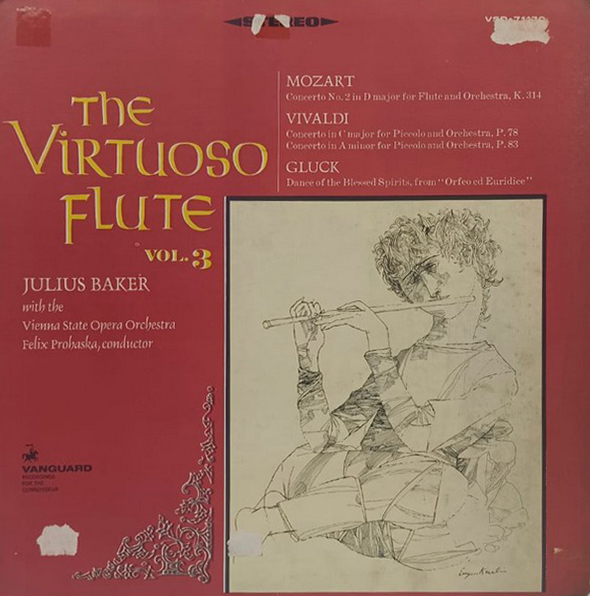 Julius Baker - The Virtuoso Flute Vol. 3 - VSD 71170 – English Classical LP Record Julius Baker - The Virtuoso Flute Vol. 3 - VSD 71170 – English Classical LP Record