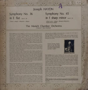Joseph Haydn - The Munich Chamber Orchestra - 3C 316 - English Classical LP Record