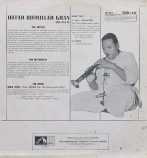 Bismillah Khan - EASD 1329 - Indian Classical Instrumental LP Vinyl