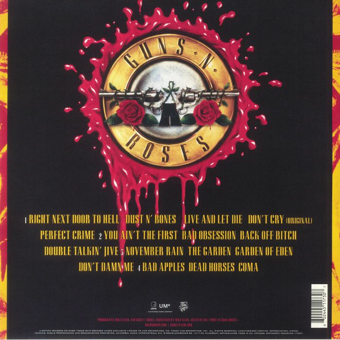 Guns N Roses Use Your Illusion I – GNR 4 - 2LP Set - New Release English LP Vinyl Guns N Roses Use Your Illusion I – GNR 4 - 2LP Set - New Release English LP Vinyl