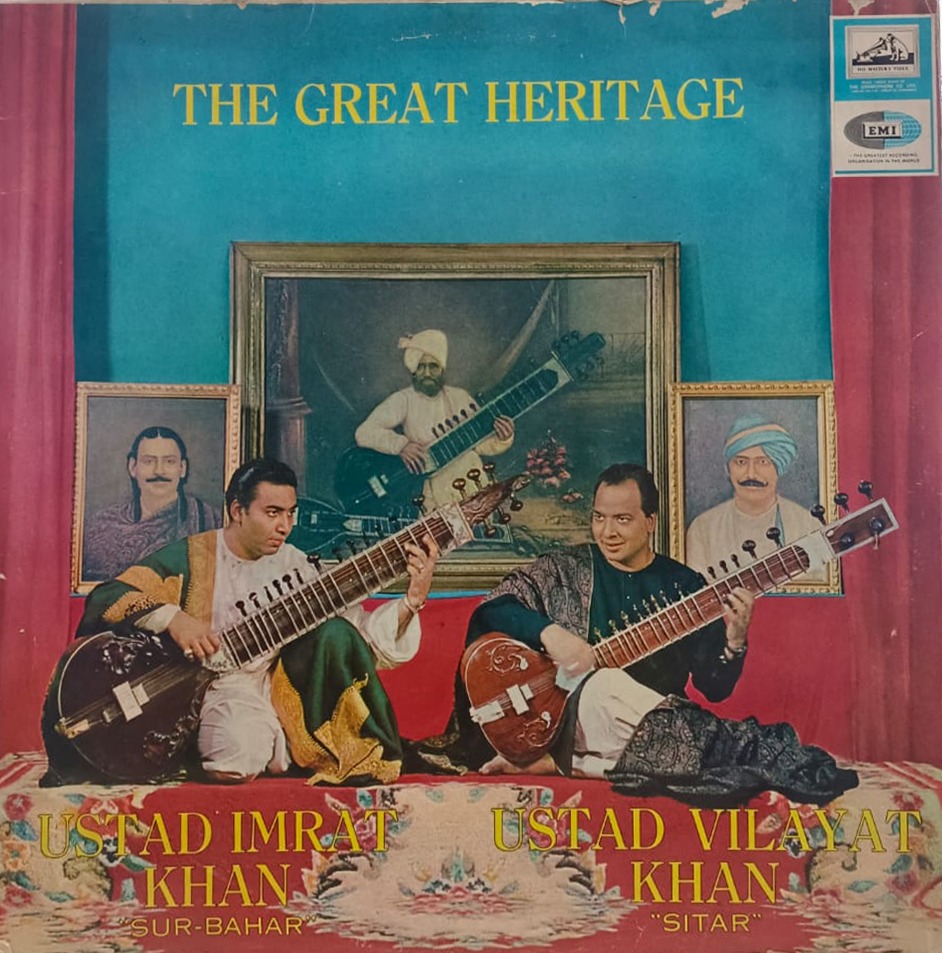 Imrat Khan And Vilayat Khan – The Great Heritage – EALP 1308 – HRL – (85-90%) – LP Vinyl Record Imrat Khan And Vilayat Khan – The Great Heritage – EALP 1308 – HRL – (85-90%) – LP Vinyl Record