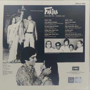 Fakira - PEALP 4081 - (90-95%) - CR - Bollywood LP Vinyl Record