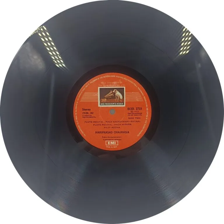 Hari Prasad Chaurasia - Down Melody Lane - ECSD 2733 - Indian Classical Instrumental LP Vinyl Record Hari Prasad Chaurasia - Down Melody Lane - ECSD 2733 - Indian Classical Instrumental LP Vinyl Record