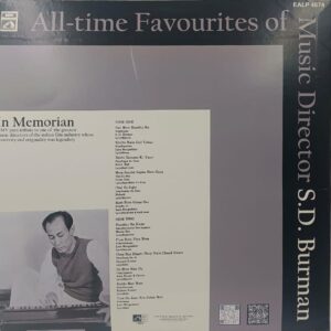 Sachin Dev Burman - All Time Favourites - EALP 4074 - (85-90%) - CR - Film Hits LP Vinyl Record