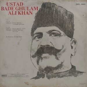 Bade Ghulam Ali Khan - 2411 5001 - (90-95%) - INRECO - LP Vinyl Record