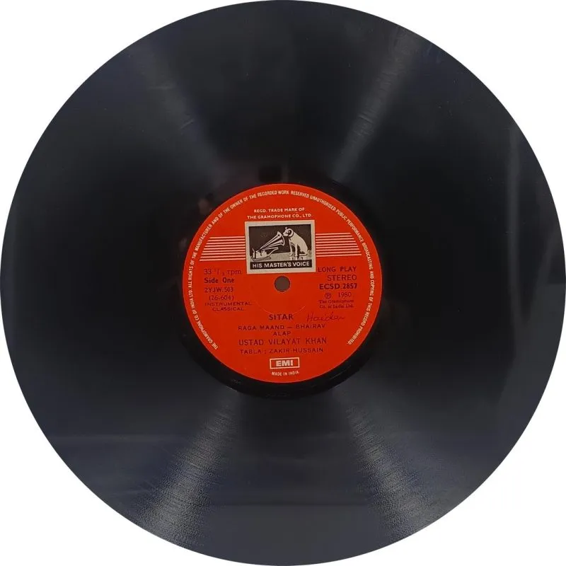 Ustad Vilayat Khan - (Enchanting All The Way) - ECSD 2857 - Indian Classical Instrumental LP Vinyl Record Ustad Vilayat Khan - (Enchanting All The Way) - ECSD 2857 - Indian Classical Instrumental LP Vinyl Record