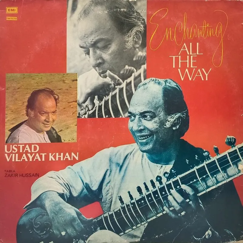 Ustad Vilayat Khan - (Enchanting All The Way) - ECSD 2857 - Indian Classical Instrumental LP Vinyl Record Ustad Vilayat Khan - (Enchanting All The Way) - ECSD 2857 - Indian Classical Instrumental LP Vinyl Record