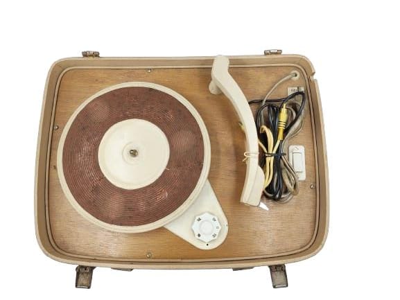 HMV Clypso Stereo Record Player - 3 Speed Rubber Pulley Drive HMV Clypso Stereo Record Player - 3 Speed Rubber Pulley Drive