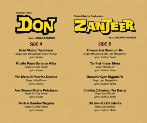 Don & Zanjeer - New Release Hindi LP Vinyl Record