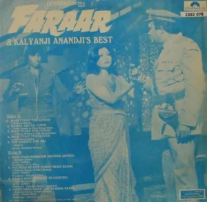 Faraar – 2392 076 – 85-90% – CR – Bollywood LP Vinyl Record