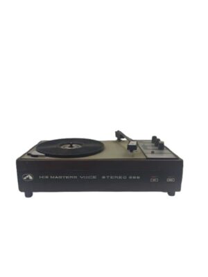 HMV 666 Stereo Record Player - 3 Speed Rubber Pulley Drive With Built-in Amplifier