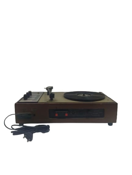 HMV 666 Stereo Record Player - 3 Speed Rubber Pulley Drive With Built-in Amplifier HMV 666 Stereo Record Player - 3 Speed Rubber Pulley Drive With Built-in Amplifier