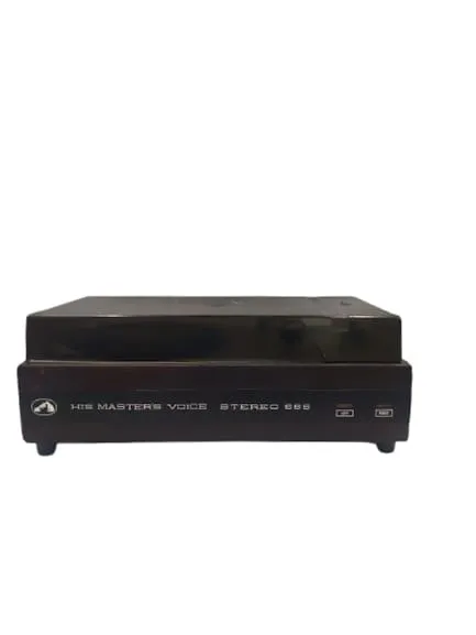 HMV 666 Stereo Record Player - 3 Speed Rubber Pulley Drive With Built-in Amplifier HMV 666 Stereo Record Player - 3 Speed Rubber Pulley Drive With Built-in Amplifier