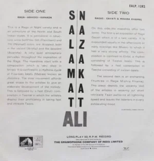Nazakat Ali Khan & Salamat Ali Khan - EALP. 1282 - (Condition 90-95%) - HMV Red Label - LP Record