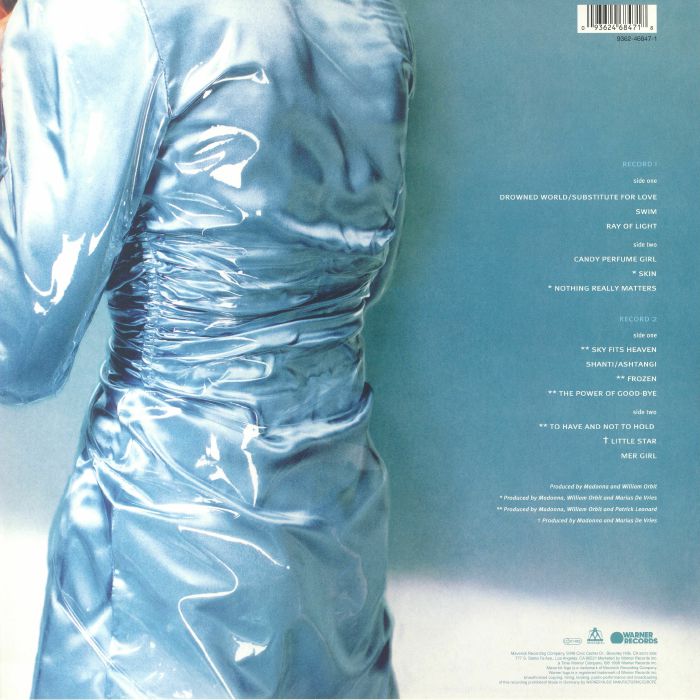 Madonna – Ray Of Light - 9362 468471 - 2LP Record - New Release English LP Record Madonna – Ray Of Light - 9362 468471 - 2LP Record - New Release English LP Record