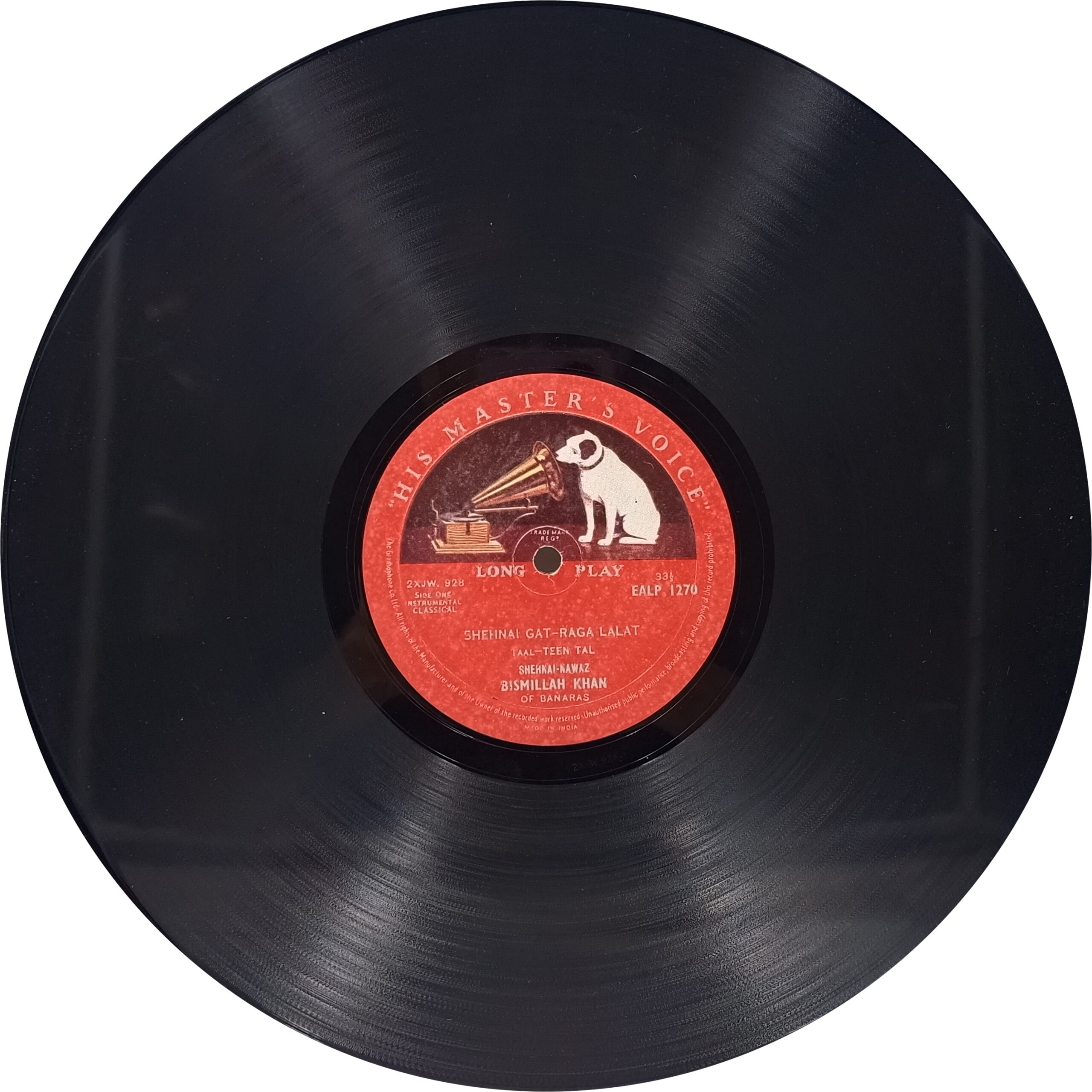 Bismillah Khan - EALP 1270 - (85-90%) - HRL - Indian Classical Instrumental LP Vinyl Bismillah Khan - EALP 1270 - (85-90%) - HRL - Indian Classical Instrumental LP Vinyl