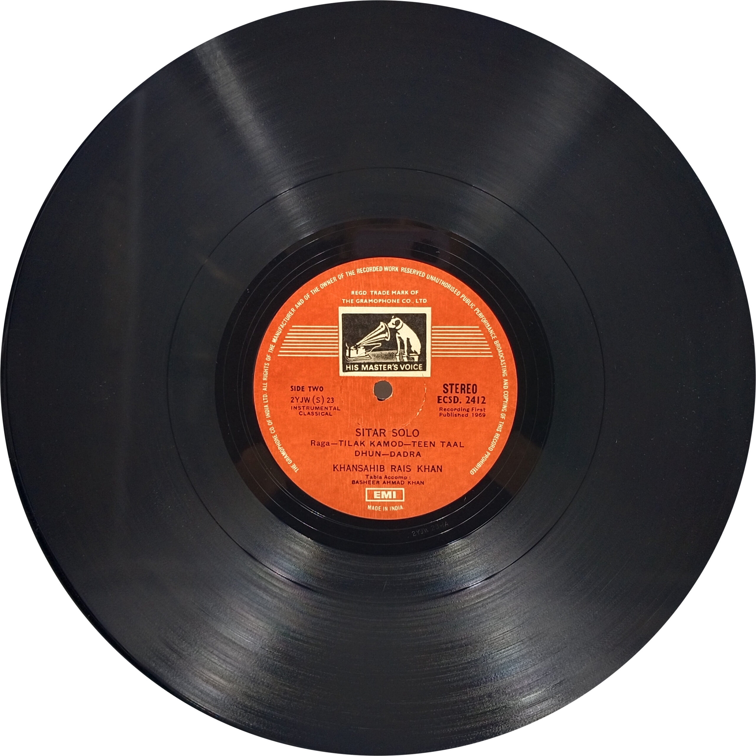 Rais Khan- ECSD 2412 - (85-90%) – CR - Indian Classical Instrumental LP Vinyl Record Rais Khan- ECSD 2412 - (85-90%) – CR - Indian Classical Instrumental LP Vinyl Record