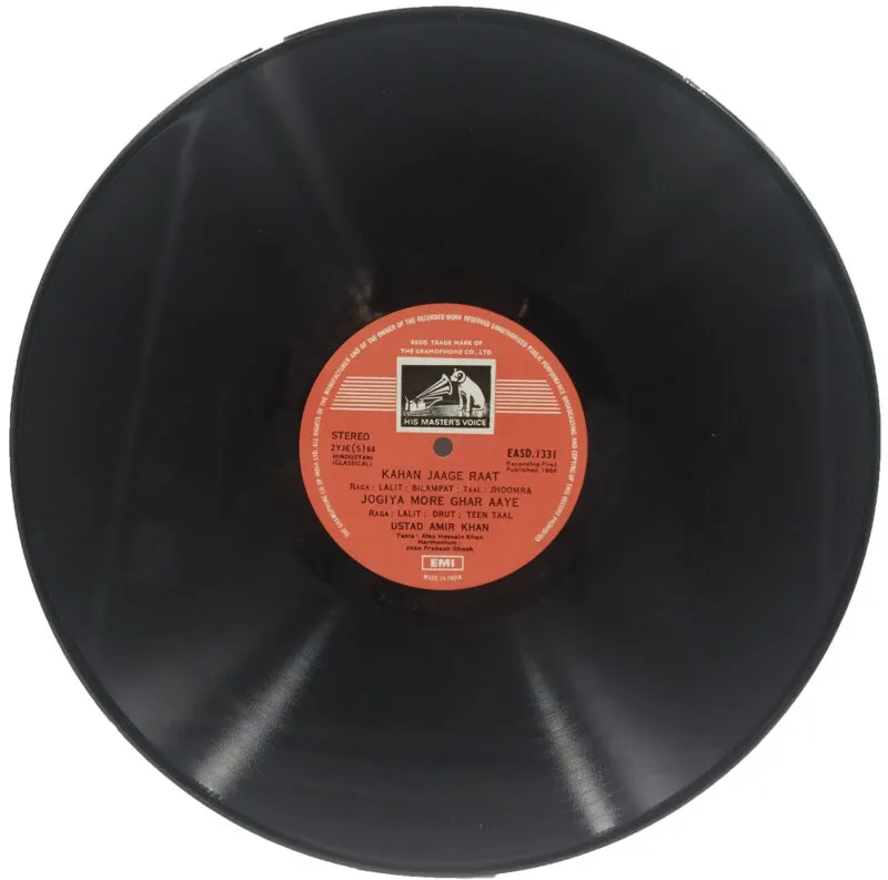 Amir Khan – EASD1331– (Condition 90-95%) - Indian Classical Vocal LP Vinyl Record Amir Khan – EASD1331– (Condition 90-95%) - Indian Classical Vocal LP Vinyl Record