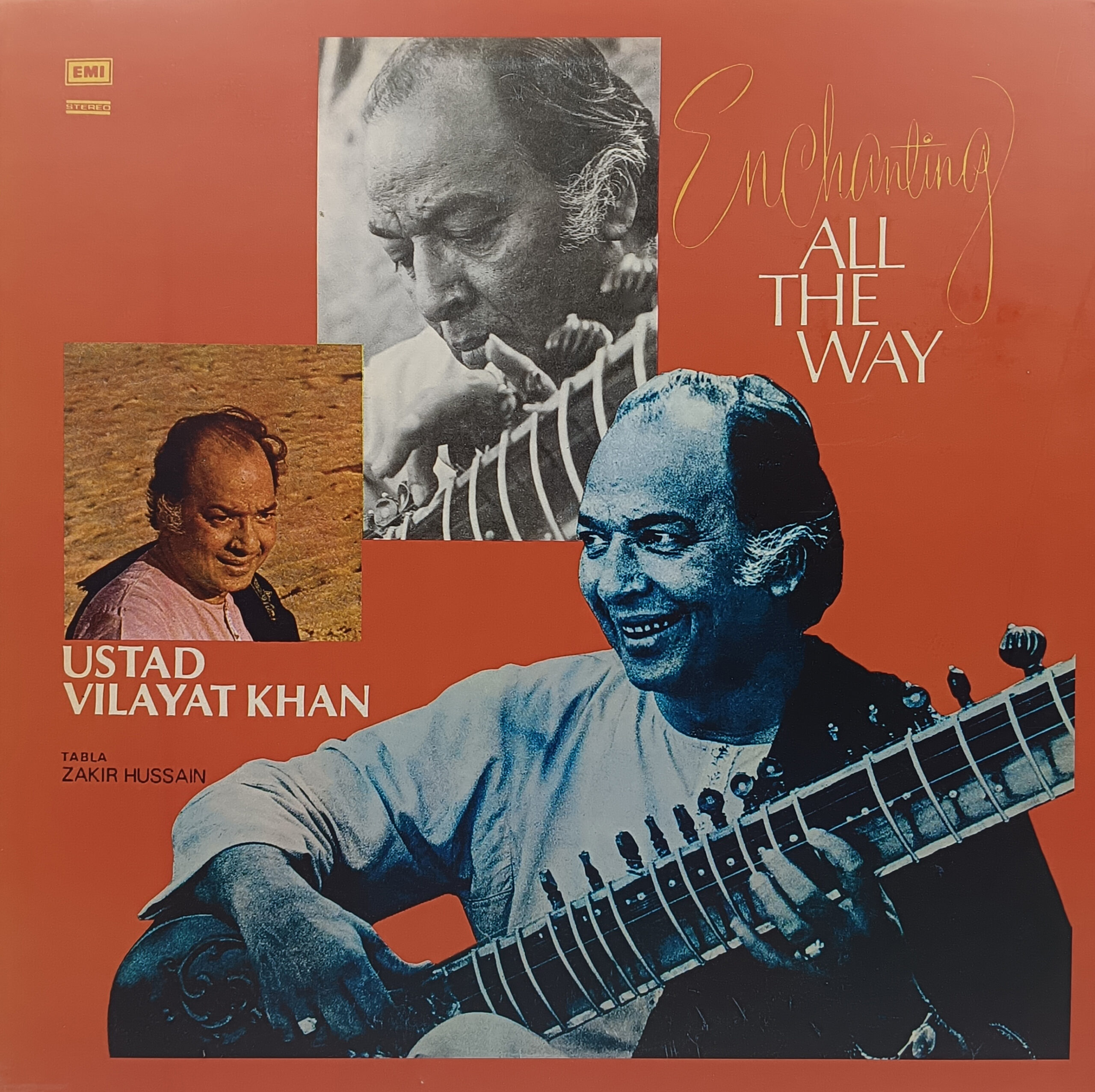 Vilayat Khan - (Enchanting All The Way) - ECSD 2857 - CR - (90-95%) - Indian Classical Instrumental LP Vinyl Record Vilayat Khan - (Enchanting All The Way) - ECSD 2857 - CR - (90-95%) - Indian Classical Instrumental LP Vinyl Record
