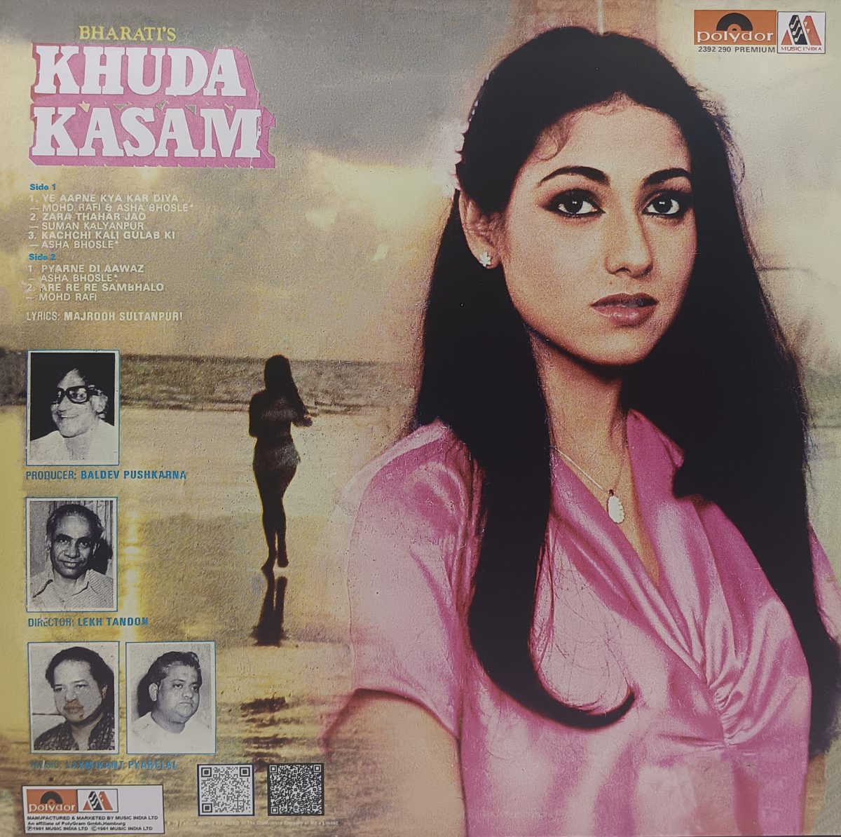Khuda Kasam - 2392 290 - CR - (85-90%) - Bollywood LP Vinyl Record Khuda Kasam - 2392 290 - CR - (85-90%) - Bollywood LP Vinyl Record