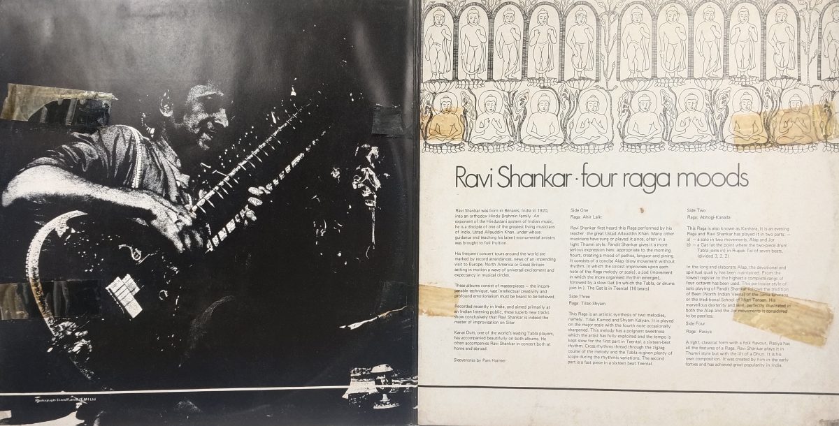 Ravi Shankar – Four Raga Moods - 300 MR 8 - (90-95%) - 2LP Set - Indian Classical Instrumental LP Vinyl Records Ravi Shankar – Four Raga Moods - 300 MR 8 - (90-95%) - 2LP Set - Indian Classical Instrumental LP Vinyl Records
