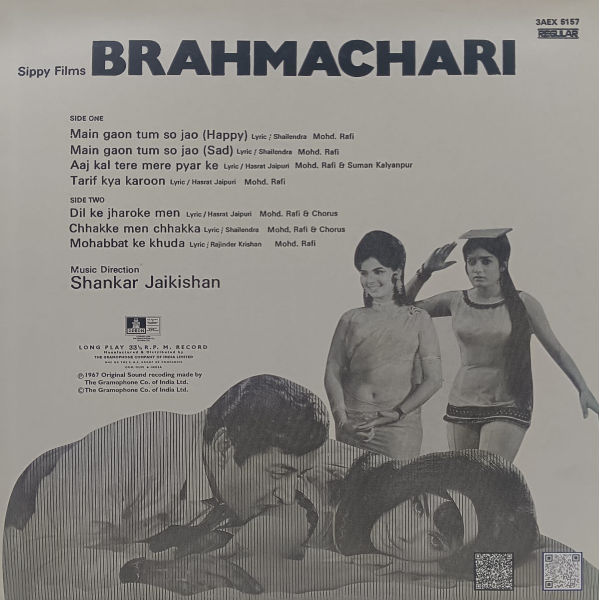 Brahmachari - 3AEX 5157 - CR - (80-85%) - Bollywood LP Vinyl Record Brahmachari - 3AEX 5157 - CR - (80-85%) - Bollywood LP Vinyl Record