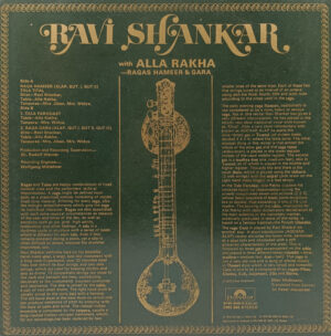 Ravi Shankar - 2392 895 - CBF - Indian Classical Instrumental LP Record