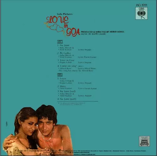 Love In Goa - IND 1011 - Cover Reprinted - Bollywood LP Vinyl Love In Goa - IND 1011 - Cover Reprinted - Bollywood LP Vinyl