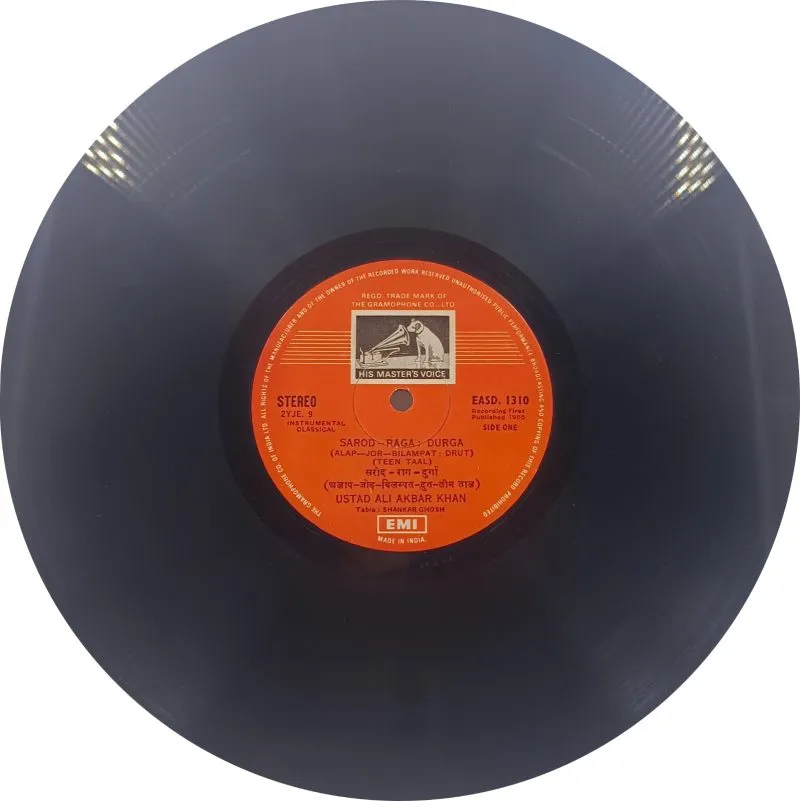 Ali Akbar Khan - EASD 1310 - Indian Classical Instrumental LP Vinyl Record Ali Akbar Khan - EASD 1310 - Indian Classical Instrumental LP Vinyl Record