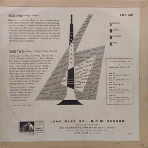 Bismillah Khan – EALP 1285 – (85-90%) - Indian Classical Instrumental LP Vinyl Record
