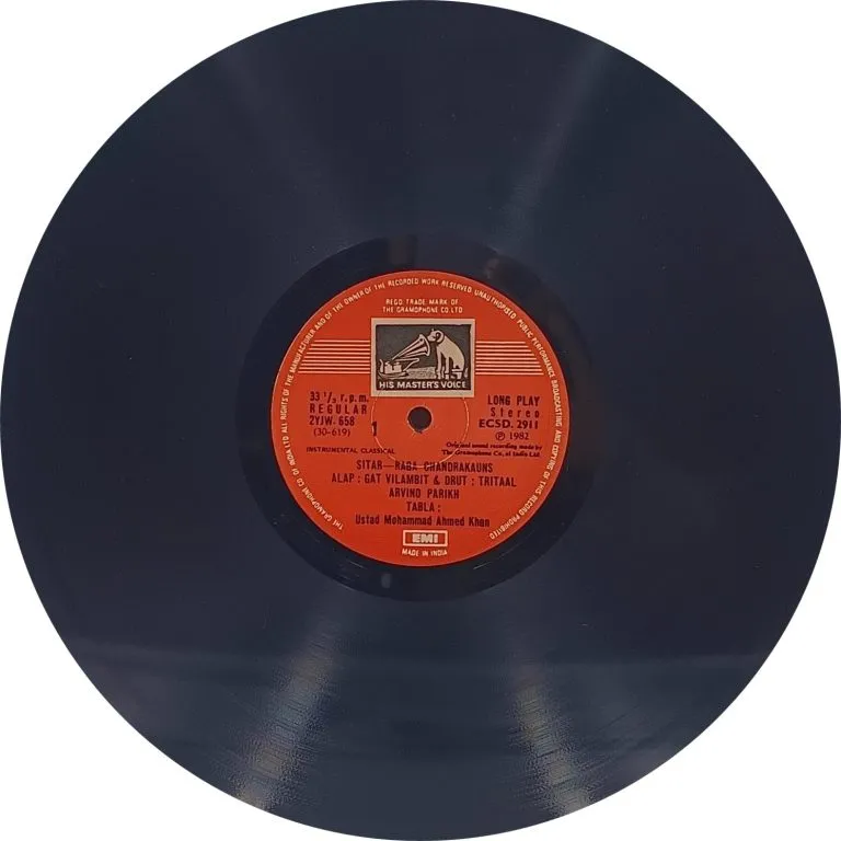 Arvind Parikh - Melody and Grace - ECSD 2911 - Indian Classical Instrumental LP Vinyl Record Arvind Parikh - Melody and Grace - ECSD 2911 - Indian Classical Instrumental LP Vinyl Record