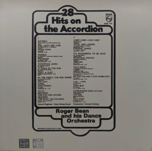 28 Hits On The Accordion - Roger Bean And His Dance - 6305 116 - CR - (90-95%) - English Instrumental LP Vinyl Record