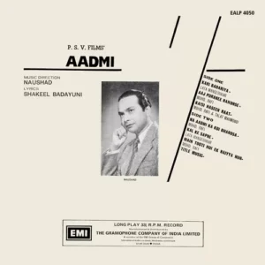 Aadmi - EALP 4050 - Cover Reprinted - (Condition 85-90%) - LP Record