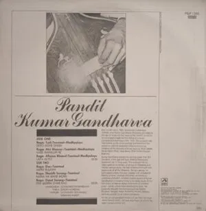 Kumar Gandharva - PSLP 1385 - Indian Classical Vocal LP Vinyl Record