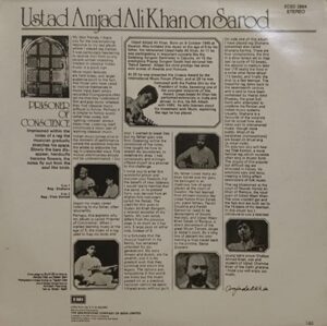 Amjad Ali Khan - Prisoner Of Conscience - ECSD 2864 - (Condition 90-95%) - Indian Classical Instrumental LP Vinyl Record