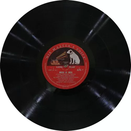 Ravi Shankar – Music of India - ALPC 7 - (Condition 80-85%) - HMV Red Label - Indian Classical Instrumental LP Vinyl Record Ravi Shankar – Music of India - ALPC 7 - (Condition 80-85%) - HMV Red Label - Indian Classical Instrumental LP Vinyl Record