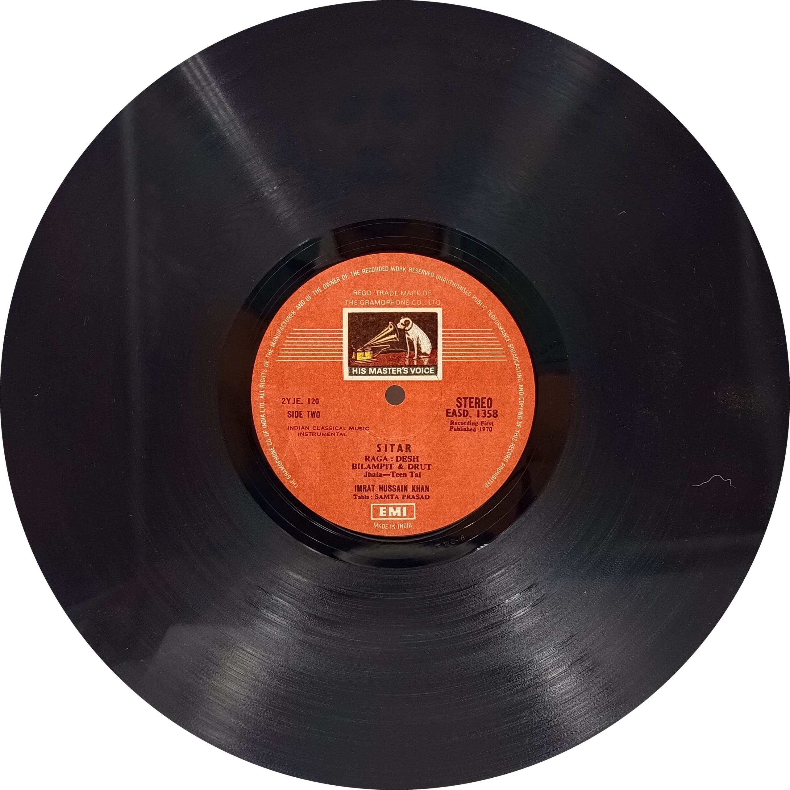 Imrat Khan - EASD 1358 - (90-95%) - Indian Classical Instrumental LP Vinyl Imrat Khan - EASD 1358 - (90-95%) - Indian Classical Instrumental LP Vinyl