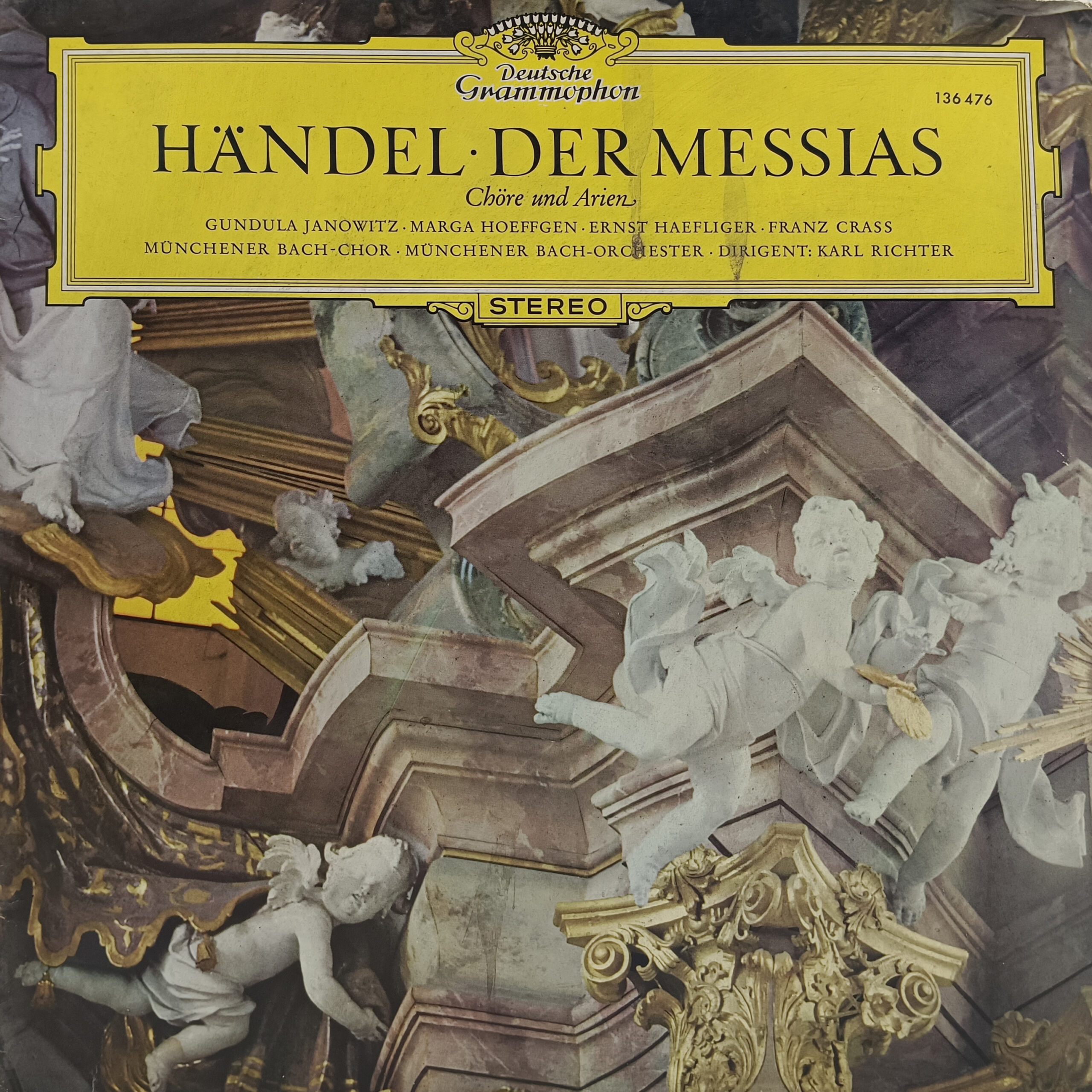 Georg Friedrich Handel - Der Messias - 136 476 - Western Classical LP Vinyl Record Georg Friedrich Handel - Der Messias - 136 476 - Western Classical LP Vinyl Record
