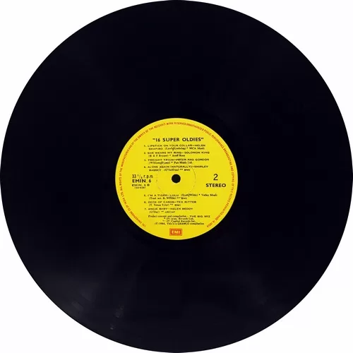 16 Super Oldies - EMIN 6 - Cover Reprinted - English LP Vinyl Record 16 Super Oldies - EMIN 6 - Cover Reprinted - English LP Vinyl Record