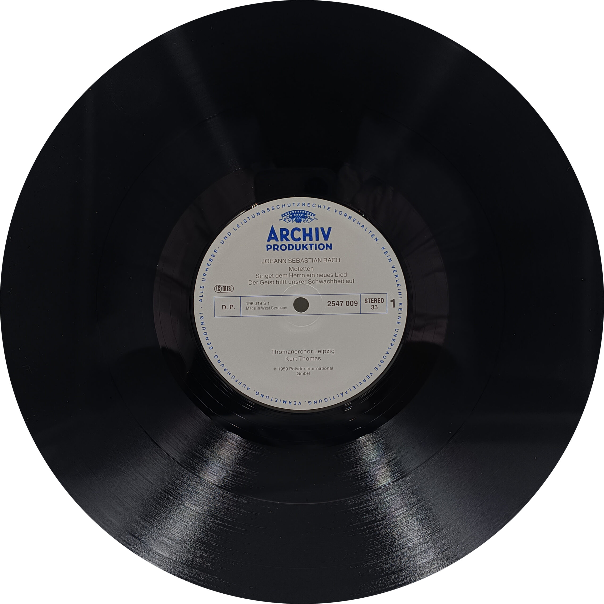 Johann Sebastian Bach - Three Motets - 2547 009 – Western Classical LP Vinyl Record Johann Sebastian Bach - Three Motets - 2547 009 – Western Classical LP Vinyl Record