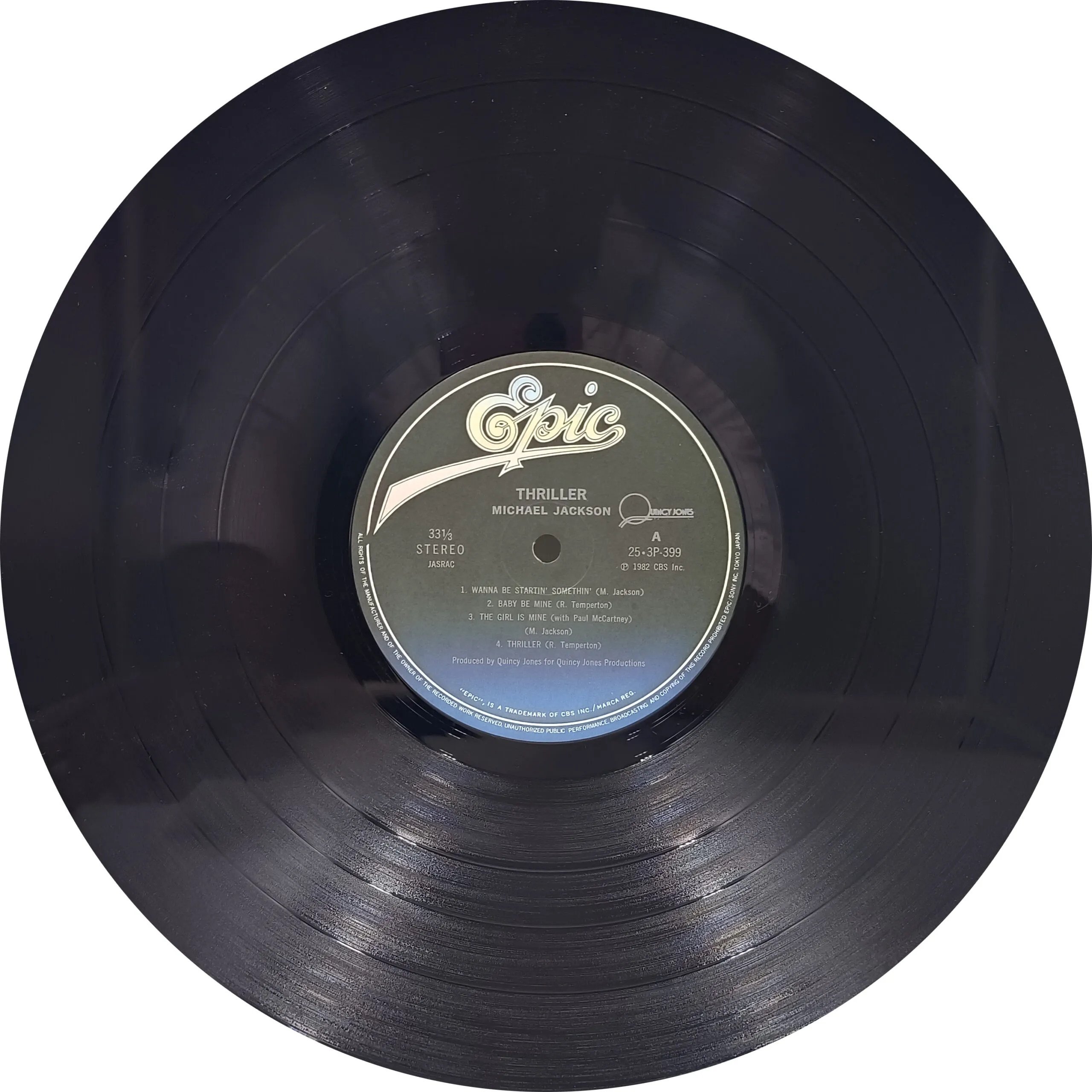 Michael Jackson - Thriller - 25 3P 399 - CBF - English LP Vinyl Record Michael Jackson - Thriller - 25 3P 399 - CBF - English LP Vinyl Record