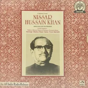 Nisar Hussain Khan - PMLP 3065 - (90-95%) - Indian Classical Vocal LP Vinyl Record